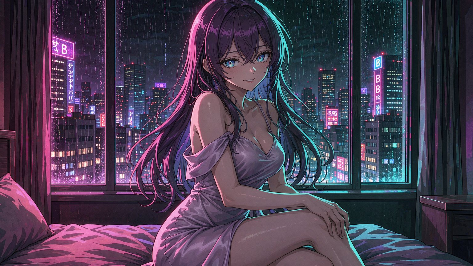 Illustrated AI roleplay scene